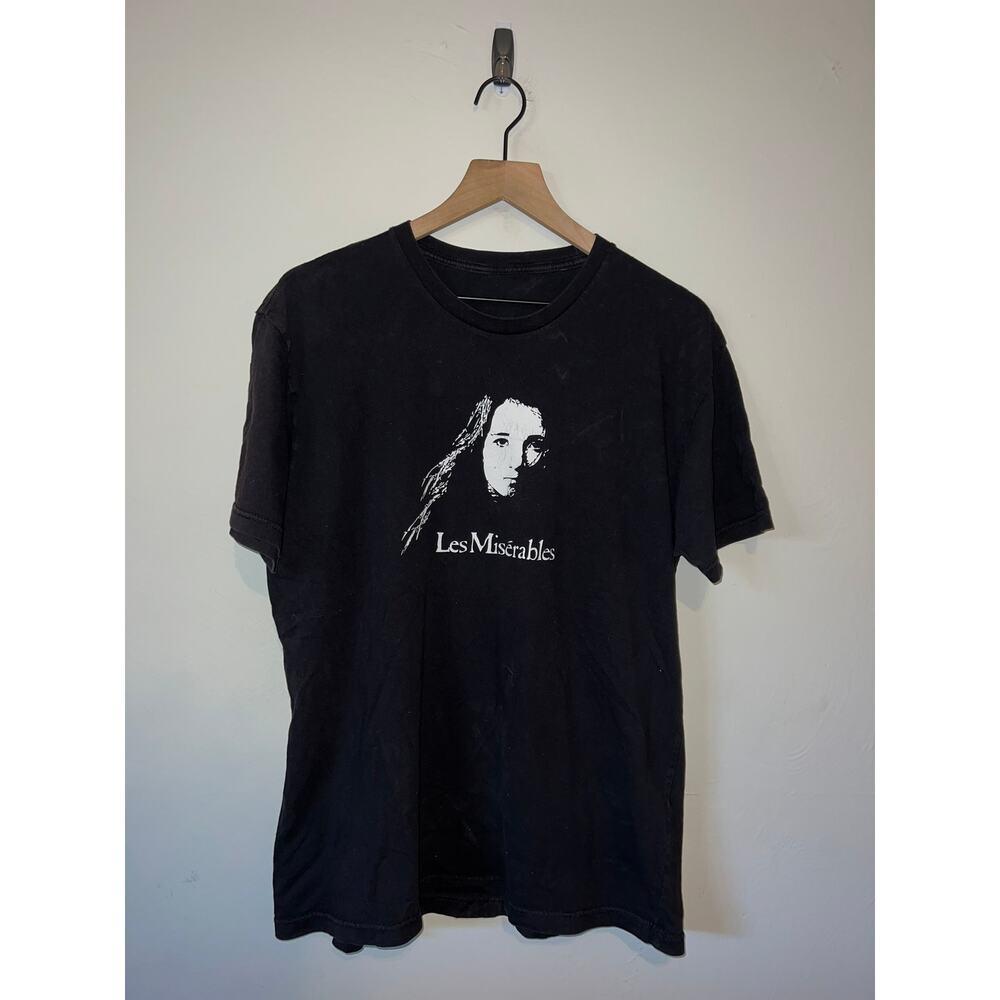Y2K Les Misérables Novel Play Black 24601 Shirt Tee 2000s L Large